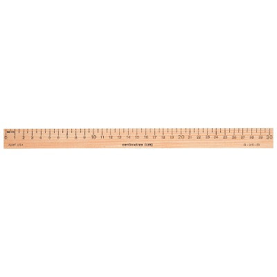 Ruler-30Cm Flat Metric, Wood - 65956-31530