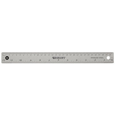 Ruler-12"/30Cm Stainless Steel With Cork Back - 65956-50201