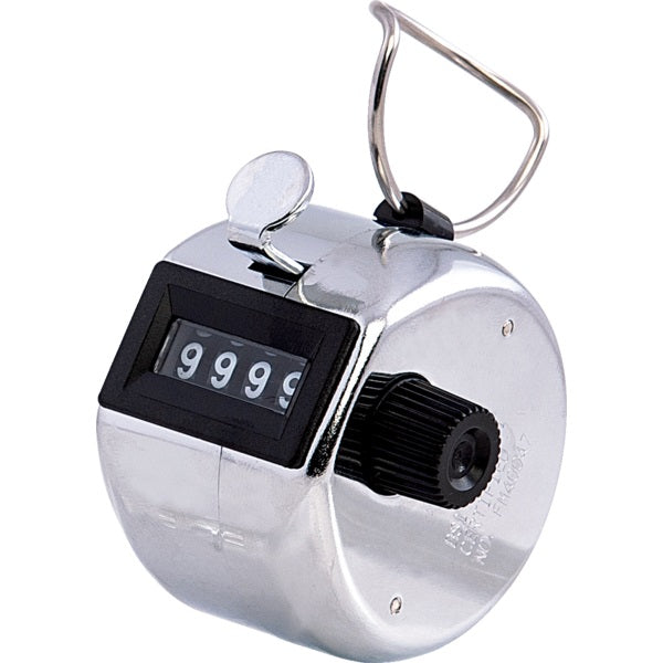Tally Counter Chrome 4-Digit Capacity - 65956-55006