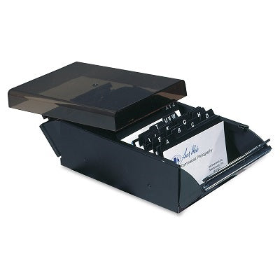 Business Card File-Capacity 400, Metal Frame - 65956-86400