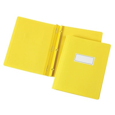 Report Cover-With Fasteners, Yellow 6/Pack - 66509