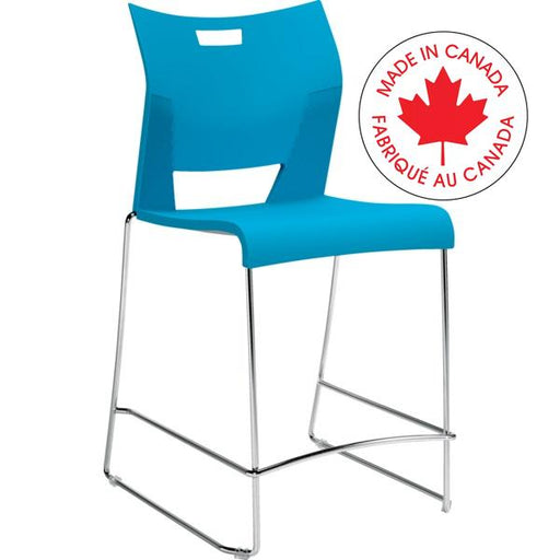 Stool-Duet Counter Height, Armless, Buzz Blue - 6661 BZB CG ST