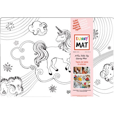Colouring Mat-Reusable, Medium, Unicorn - 67897-00571