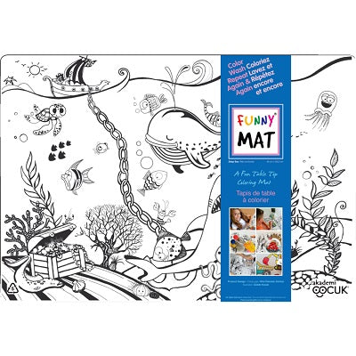 Colouring Mat-Reusable, Medium, Deep Sea - 67897-00582