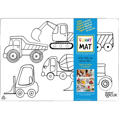 Colouring Mat-Reusable, Medium, Construction - 67897-00594