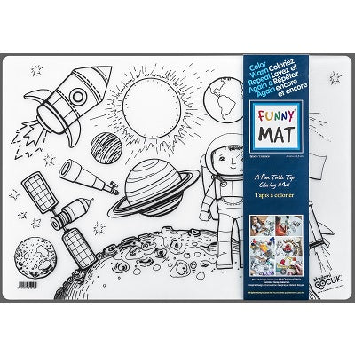 Colouring Mat-Reusable, Medium, Space (Space) - 67897-02032