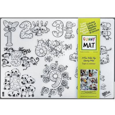 Colouring Mat-Reusable, Medium, Numbers (Numbers-M) - 67897-02038