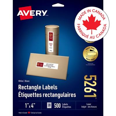 Labels-Address Easy Peel White 1X4 500/Pk - 67933-05261