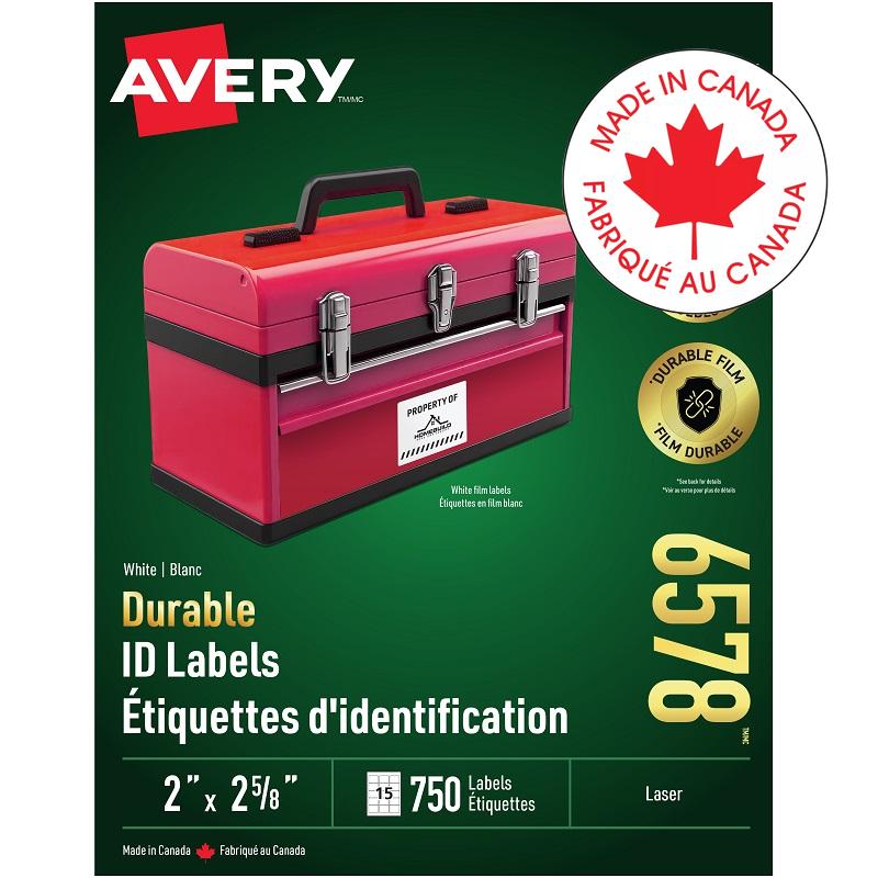 Labels-Durable, Trueblock 2-5/8X2 750/Pk - 67933-06578