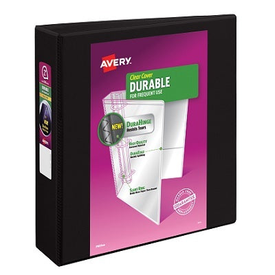 Binder-Overlay, Durable 2" Slant D-Ring, Black - 67933-17031