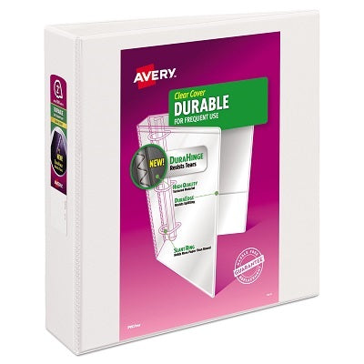 Binder-Overlay, Durable 2" Slant D-Ring, White - 67933-17032