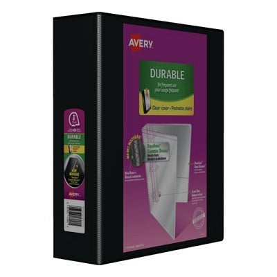 Binder-Overlay, Durable 3" Slant D-Ring, Black - 67933-17041