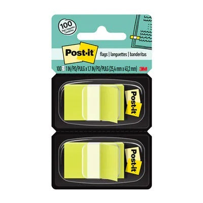 Flags-Post-It, 1" X 1.7", Bright Green 2-Pack - 680-BG2