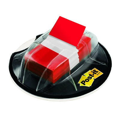 Flags-Post-It, 1" Grip Dispenser, Red - 680-HVRD