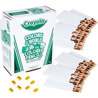 Pencils-Coloured Classpack, Colours Of The World 240/Box - 68-2023