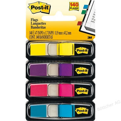 Flags-Post-It, Mini Plain Bright - 683-4AB