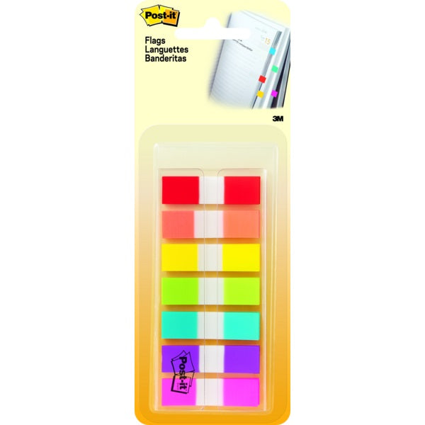 Flags-Post-It, 1/2" Rainbow Colours - 683-7CF
