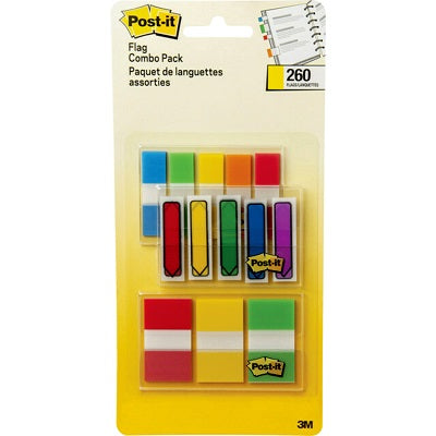 Flags-Post-It, Value Pack Assorted Colours 3/Pack - 683-L1