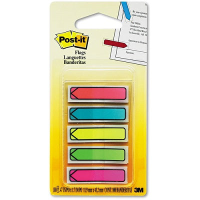 Flags-Post-It, Arrow 20 X 5 Bright - 684-ARR2