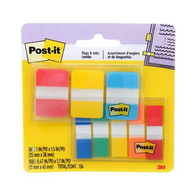 Flags And Tabs-Post-It Combo Pack - 686-COMBO1-EF