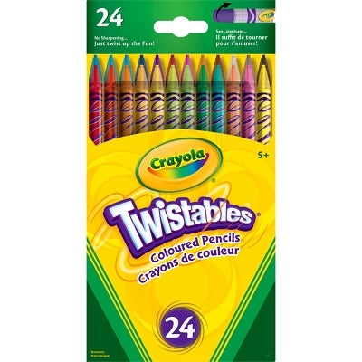Pencils-Coloured Crayola Twistables 24-Pack - 68-7524