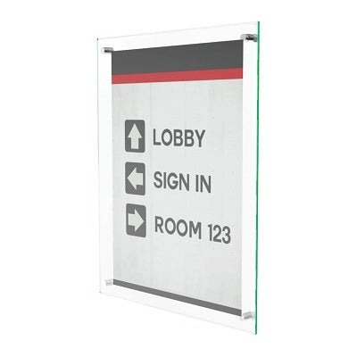 Sign Holder-Wall, Beveled Edge, For 8.5X11" Insert - 691290