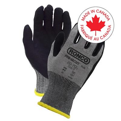 Gloves-Primacut Plus Nitrile Foam Palm 18G. Medium - 69-700-08