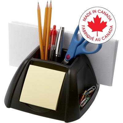 Desk Organizer-Storex, 4 X 6-3/10 X 6-1/2", Black - 70163U06C