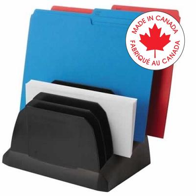 Sorter-Incline, 6-Division, Recycled, Black - 70164U06C