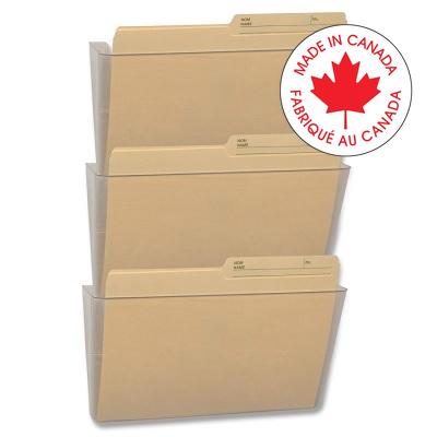 File-Wall, Letter Unbreakable, Clear, 3-Pack - 70313U06C