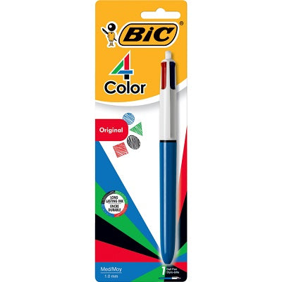 Pen-Retractable, Bic 4 Color, Medium 1.0Mm -Mmp11 - 70330-10010