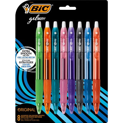 Pen-Retractable,Gel-Ocity Gel,Medium Assorted 8/Pk -Rlcap81 - 70330-35569