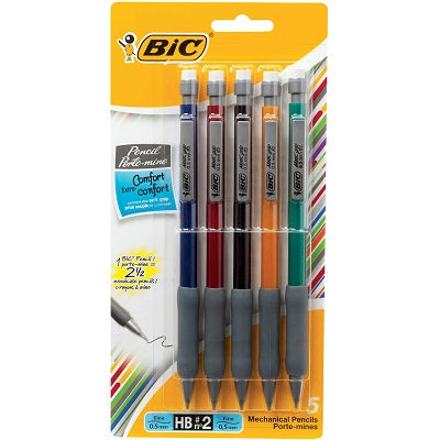 Pencil-Mechanical Bic Matic Grip 0.5Mm 5-Pack -Mpfgp51 - 70330-40691