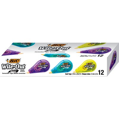 Correction Tape-Wite-Out Mini 12/Bx -Wotm11-Whi - 70330-52979