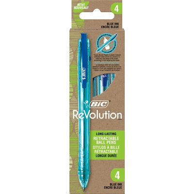 Pen-Retractable, Revolution Ocean, Blue 4/Pk Bprrp41 - 70330-53687