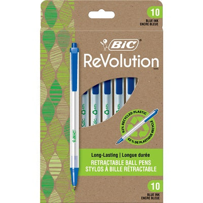 Pen-Retractable, Revolution, Blue 10/Pack -Csem10-Blu - 70330-53701