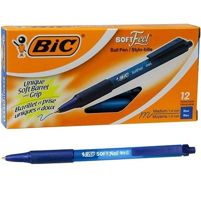 Pen-Retractable, Softfeel Medium Blue -Scsm11  12/Bx - 70330-91434