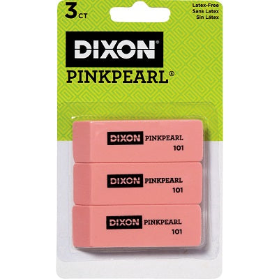 Eraser-Pink Pearl, Large Size #101  3-Pack - 72067-10103