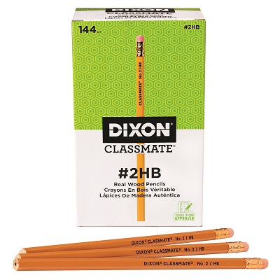 Pencils-Dixon Classmate Hb Tipped, 144/Classpack - 72067-14009