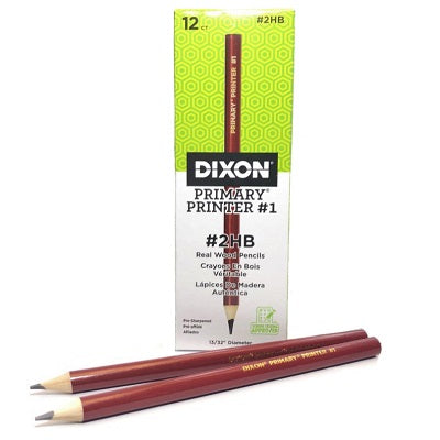 Pencils-Primary Printer, #1-309 Hb, Red Barrel  12/Bx - 72067-18997