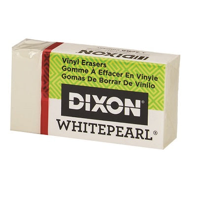 Eraser-Vinyl White Pearl Medium 1-1/2 X 3/4 X 1/2" 24/Bx - 72067-39700