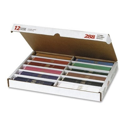 Pencils-Coloured, Classpack Prang 24 Each Of 12 Colours - 72067-82408