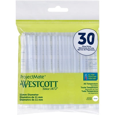 Glue Gun Sticks-Westcott, All Temperature Large 30/Pack - 73577-16813