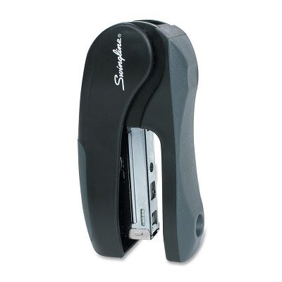 Stapler-Stand-Up Ez Grip Half Strip,Black,Capacity 15 Sheets - 74711-78890