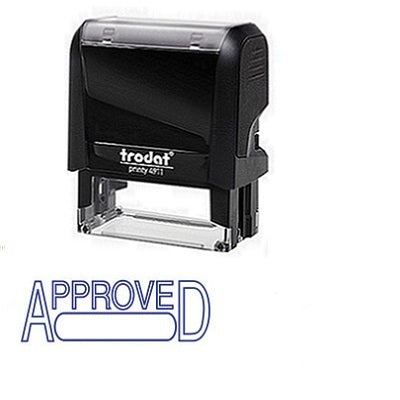 Stamp-Printy, Large, Approved (Box Under)  --11410 - 75985