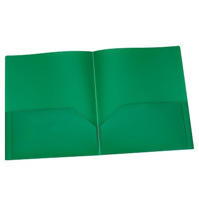 Portfolio-Twin Pocket, Poly, Green - 76017