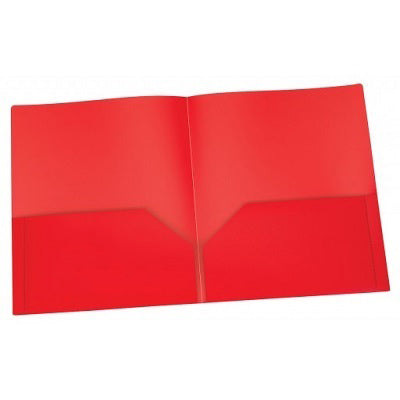 Portfolio-Twin Pocket, Poly, Red - 76018