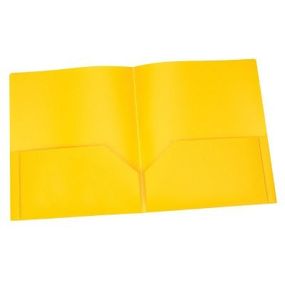 Portfolio-Twin Pocket, Poly, Yellow - 76020