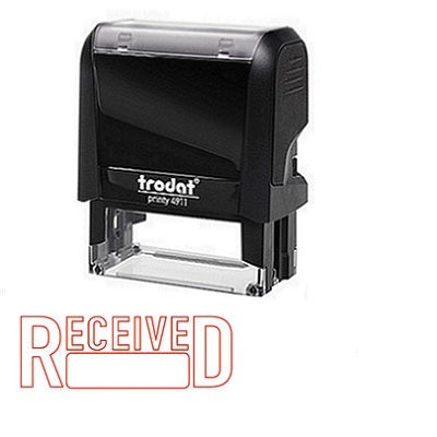 Stamp-Printy, Large, Received (Box Under) -11333 - 76043