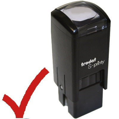 Stamp-S-Printy, Small, Check Mark, Red  --97463Tro - 76064